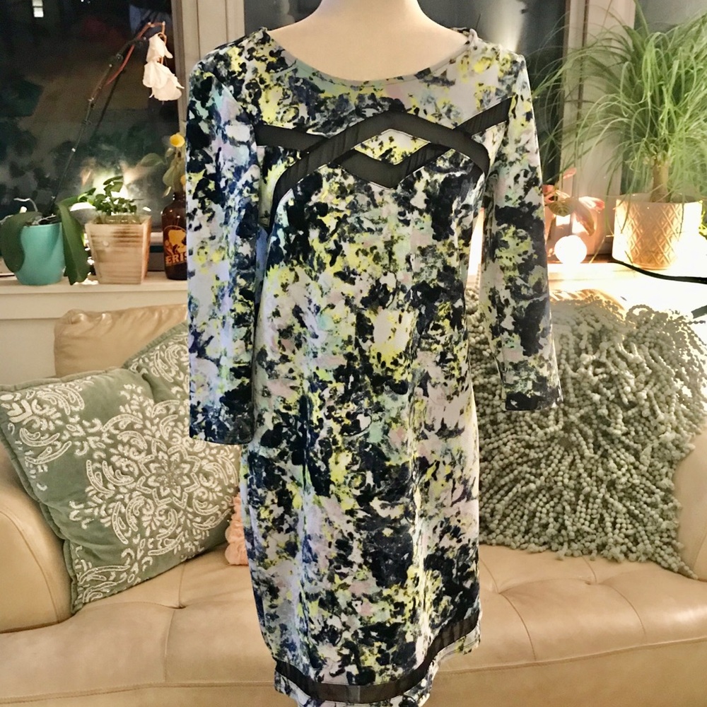 Dress with mesh detailing